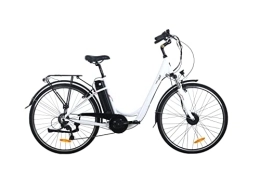 ProTour Fahrräder ProTour Elektrofahrrad E-Bike Pedelec Citybike, 28 Zoll 700C, mit 250W Vorderradmotor, 36 V / 10, 4 Ah Batterie, 7-Gang Shimano Kettenschaltung, Gepäckträger, 25 km / h, Aluminium leicht, für Damen Herren