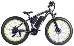 Qinmo Elektrofahrräder Qinmo Elektro-Fahrrad, 1000W elektrisches Fahrrad, 26" Mountainbike, Fat Tire Ebike, 48V 13AH Lithium-Ionen-Batterie-Federgabeln MTB (Color : Black)