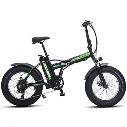Qinmo Fahrräder Qinmo Elektro-Fahrrad, 20 Zoll-elektrisches Fahrrad, Aluminiumlegierung Folding Electric Mountain Bike mit Rear Seat, Motor 500W, 48V 15AH Lithium-Batterie, Urban Commuter Wasserdicht E-Bike for Erwac