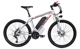 Qinmo Elektrofahrräder Qinmo Elektro-Fahrrad, 26" elektrisches Fahrrad for Erwachsene, Ebike mit 1000W Motor 48V 15AH Lithium-Batterie Professionellen 27 Speed Gear Mountainbike for Outdoor Radfahren (Color : Red)
