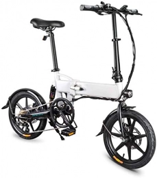 QUETAZHI Fahrräder QUETAZHI 16 Inches Faltbarer elektrische Fahrräder, Elektro-Fahrräder for Erwachsene, 36V 7.8AH eingebauten Lithium-Batterie, 250W Brushless Motor und mechanische Scheibenbremse Bis Adult Bike QU526