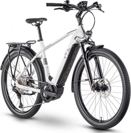 R Raymon Elektrofahrräder R Raymon TourRay E 7.0 630Wh Yamaha Elektro Trekking Bike 2022 (27.5" Herren Diamant L / 56cm, White / Grey / Black (Herren))