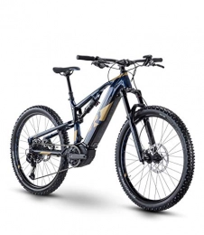 RAYMON Elektrofahrräder RAYMON Fullray E-Seven 8.0 27.5'' Pedelec E-Bike MTB blau / goldfarben 2021: Größe: 48 cm / L
