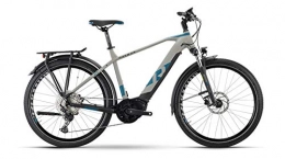 RAYMON Elektrofahrräder RAYMON Tourray E 7.0 Pedelec E-Bike Trekking Fahrrad grau / blau 2021: Größe: 52 cm / M