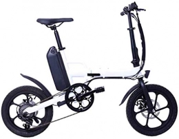 RDJM Elektrofahrräder RDJM Ebike e-Bike, 16" Elektrische Fahrräder for Erwachsene, 250W Aluminiumlegierung Ebikes Fahrräder All Terrain, 36V / 13Ah austauschbarer Lithium-Ionen-Akku, Berg Ebike (Color : White)