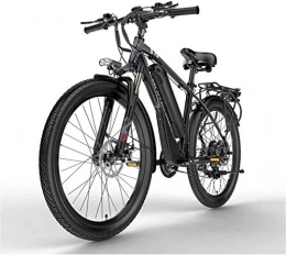 RDJM Fahrräder RDJM Ebike e-Bike, 26-Zoll-Berg elektrisches Fahrrad 48V Elektro-Fahrrad Abschließbare Federgabel mit 5 PAS Adjustment LCD Display (Color : Black)