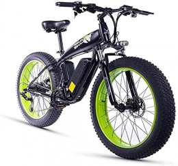 RDJM Fahrräder RDJM Ebike e-Bike, 26-Zoll-Elektro-Mountainbike mit Abnehmbarer Batterie (350W48V10Ah), 27-Gang-Aluminiumlegierung Mountain Bike mit Höchstgeschwindigkeit von 25 km / h (Farbe: Grün)