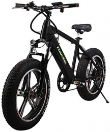 RDJM Elektrofahrräder RDJM Ebike e-Bike, 500W elektrisches Fahrrad, 26 '' Fat Tire E-Bike, Fat Tire Ebike, Wasser- und staubdicht abnehmbare Telefonanrufe 48V 10AH (Color : Black)