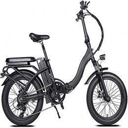 RDJM Fahrräder RDJM Ebike e-Bike, 750W 20" × 4, 0 Foldingelectric Fahrrad 48v 13Ah Abnehmbare Lithium-Batterie 7 Geschwindigkeit Brushless Motor Erwachsene Fahrrad 4.0 All-Terrain Fat Tire 4-6 Stunden Akkulaufzeit