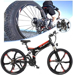 RDJM Fahrräder RDJM Ebike e-Bike, Erwachsene 480W elektrisches Fahrrad Folding Electric Bike High Speed ​​Brushless Getriebemotor mit abnehmbarem 48V10A Lithium-Batterie 7-Gang Gang E-Bike, for Mann-Frauen
