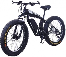 RDJM Fahrräder RDJM Ebike e-Bike, Fat Tire elektrisches Fahrrad 48V 10Ah Lithium-Batterie mit -Stoßdämpfungssystem 26inch 21speed Adult Snow Mountain E-Bike-Scheibenbremsen (Farbe: 15Ah, Größe: Schwarz)