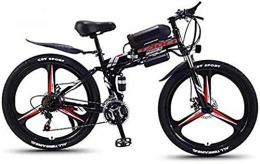 RDJM Fahrräder RDJM Elektrofahrräder 26''E-Bike Electric Mountain Fahrrad for Erwachsene im Freien Spielraum 350W Motor 21 Geschwindigkeit 13AH 36V Li-Batterie (blau) (Color : Black, Size : 13AH)