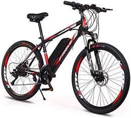 RDJM Elektrofahrräder RDJM Elektrofahrräder 26 '' E-Mountainbike, Erwachsene Person Variable Speed ​​Off-Road Energie-Fahrrad (36V8A / 10A) for Erwachsene Stadt Pendel Outdoor Radfahren (Color : Black red, Size : 36V8A)