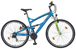 Prophete Fahrräder Rex Alu-ATB Fully 28 ", GRAVELER 7.1, SHIMANO 21-Gang Kettenschaltung mit Drehgriffschalter, PROMAX Alu-V-Bremsen, Alu-Fully-ATB-Rahmen, 50 cm RH, blau matt