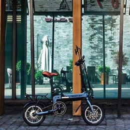 RICH BIT Fahrräder RICH BIT RT-619 Elektrisches Klapprad - 14 Zoll E-Bike Tragbar und einfach zu speichern .10.2Ah Lithium-Ionen-Akku und 250W Silent Motor eBike, mit LCD-Geschwindigkeitsanzeige und Gashebel (Grau)
