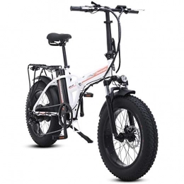 Rindasr Elektrofahrräder Rindasr 20-Zoll-Fach elektrisches Fahrrad for Erwachsene, 5-Gang-Assist 3 Gang-Modus, 48V 15Ah Leistungsstarke Lithium-Batterie, Mountainbike, Energie-Fahrrad-Assist (Color : A)