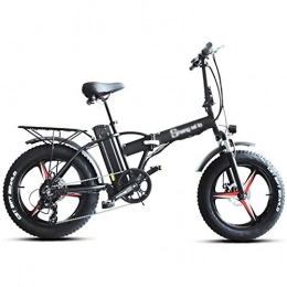 Rindasr Fahrräder Rindasr Folding Electric Bike, Multifunktions-intelligentes Instrument, 48V / 500W / 15AH Lithium-Batterie integriert DREI Messer Rad Elektro-Fahrrad, Beach Cruiser Mens Sport Mountainbike