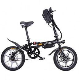 Riscko Fahrräder Riscko Super Bike Elektrofahrrad, faltbar, 16 Zoll, mit 250 W Akku, Schwarz