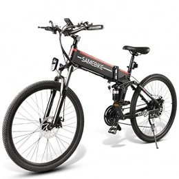 Roeam Fahrräder Roeam E-Bike 500W 26 Zoll Klappbares Elektrofahrrad 21-Gang-Stoßdämpfer Power Assist E Bike mit Federgabel 10.4AH Batterie 80KM Reichweite