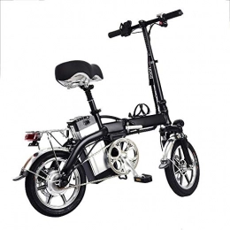 rosemaryrose Zusammenklappbares Elektrofahrrad, 14-Zoll-Mini-Small-Scooter-Fahrrad, Lithium-Batterie-Fahrrad für Erwachsene Männer und Frauen, Ultraleicht und bequem, Elektrofahrrad,