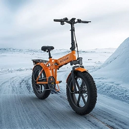 RUBAPOSM Fahrräder RUBAPOSM Unisex Faltbare Elektrofahrräder, Herausnehmbarer Lithium-ionen-akku, 20-Zoll-All-Terrain-Outdoor-tourenrad, Tragfähigkeit 120 KG, Orange