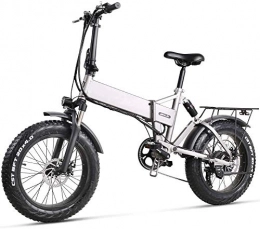 RVTYR Fahrräder RVTYR 20-Zoll-Elektro-Schnee-Fahrrad 500W Folding Mountain Bike mit Rear Seat und Scheibenbremse mit 48V 12.8AH Lithium-Batterie Elektro klapprad