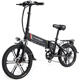 Samebike Elektrofahrräder SAMEBIKE 20 Zoll Elektrofahrrad E-Bike, Klappbares Citybike Herren Damen 48V 10.4AH, Elektrische Fahrräder mit LCD Display & Vorder und Rückfahrradbeleuchtung