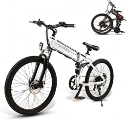 Samebike Fahrräder SAMEBIKE 26 Zoll Ebike Mountainbike, Faltbares Elektrisches Mountainbike für Erwachsene 500W 48V 10AH I Shimano 7 Gang-Schaltung I mit Zentralem LCD