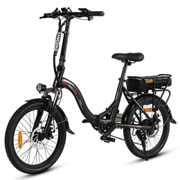 Samebike Elektrofahrräder SAMEBIKE Faltbar 20 Zoll Elektrofahrrad für Damen / Herrren, JG20 E-Bike Cityrad mit 36V Abnehmbarer Akku
