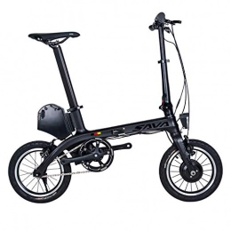 SAVADECK Carbon Faltung E-Bike, E0 14" Kohlefaser Rahmen Faltung Elektro-Fahrrad 36V/180W E-Bike Fester Gang Single-Speed Urban Track Mini City Faltbare Fahrrad