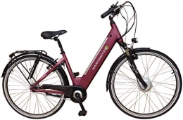 SAXONETTE Fahrräder SAXONETTE Comfort Plus 28" mit integrierter Rahmenakku (Vorführfahrräder mit leichten Kratzern und weniger Laufleistung) (aubergine)