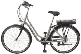 SAXONETTE Fahrräder SAXONETTE Unisex – Erwachsene Fashion Plus 28" Retro E-Bike 11, 6 Ah 7-Gang Shimano Pedelec Elektrofahrrad Silber, One Size