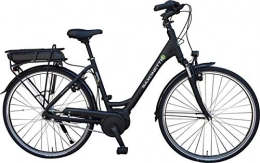 SAXONETTE Fahrräder SAXONETTE Unisex – Erwachsene Urbano Plus E-Bike Pedelec Elektrofahrrad m. Bosch Active Line, Magura HS11 hydraulische Felgenbremsen (Rahmenhöhe 45cm), schwarz matt, One Size