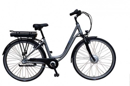SAXXX Elektrofahrräder SAXXX City Light Plus E-Bike Pedelec 10, 4 Ah 374 Wh Elektrofahrrad Shimano Nexus m. Rücktritt (Silber matt)