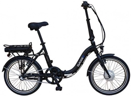 SAXXX Fahrräder SAXXX Unisex Erwachsene Pedelec, Faltrad, Klapprad, Foldi Plus, Lithium 36V 7, 8Ah (schwarz matt), One Size