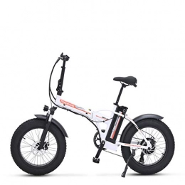 Brogtorl Fahrräder Sheng Milo MX20 faltbares Elektrofahrzeug, 500 W, 48 V, 15 Ah, für Erwachsene, Mountainbike (weiß, fügen Sie eine zusätzliche Batterie hinzu)