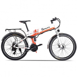 Shengmilo Elektrofahrräder Shengmilo 7 / 15 MX01 / MX02 / M80, Elektrofahrrad, 26-Zoll-E-Bike, Aluminiumlegierungsrahmen, Man Woman E-Bike (M80 500w, Orange)