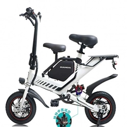 Shiyajun Elektrofahrräder Shiyajun Elektrofahrrad Klappbares Elektrofahrrad Motorunterstütztes Fahrrad Mini-Roller-Weiß 6A