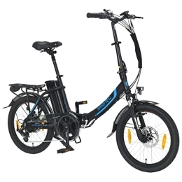 smartEC Fahrräder smartEC Camp-20D E-Bike Klapprad 250W Hinterradmotor Li-Ion-Akku 36V / 15, 6Ah 20 Zoll E-Klapprad E-Faltrad Elektrofahrrad Reichweite 100km bis 25 km / h Modelljahr 2023 (Schwarz)