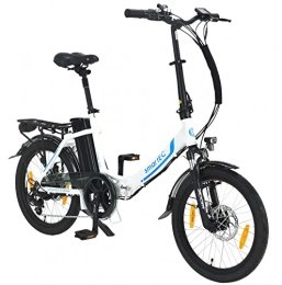 smartEC Fahrräder smartEC Camp-20D E-Klapprad | E-Bike | E-Faltrad Elektrofahrrad 20 Zoll Lithium-Ionen-Akku 36V / 15, 6Ah Motor 250W Fahrunterstützung 25 km / h Modelljahr 2022 (Weiß)