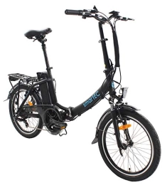 smartEC Fahrräder smartEC Camp-20D E-Klapprad | E-Bike | E-Faltrad Elektrofahrrad 20 Zoll Lithium-Ionen-Akku 36V / 15, 6Ah Motor 250W Fahrunterstützung 25 km / h Reichweite 100 km (Schwarz)