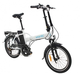 smartEC Fahrräder smartEC Camp-20H Klapprad E-Bike, 20 Zoll, Samsung Li-Ion-Akku 36V / 250 Watt, Anfahrhilfe, Fahrunterstützung 25 km / h, Reichweite 100 km, Nabenmotor, 7 Gänge (Weiß)