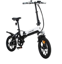 smartEC Fahrräder smartEC Camp-Mini E-Klapprad | Mini E-Bike | E-Faltrad | Elektrofahrrad 16 Zoll Lithium-Ionen-Akku 36V / 10Ah 250W Hinterrad-Nabenmotor Fahrunterstützung 25 km / h Modelljahr 2022 (Weiß)