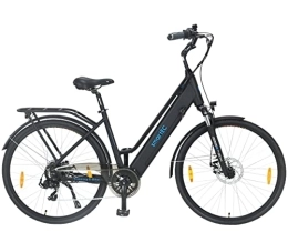 smartEC Fahrräder smartEC Trek-28D Trekking Pedelec | E-Bike | City Elektrofahrrad 28 Zoll Lithium-Ionen-Akku 36V / 13Ah Motor 250W Fahrunterstützung 25 km / h Modelljahr 2022 (Schwarz)