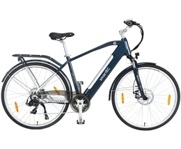 smartEC Fahrräder smartEC Trek-28H Trekking Pedelec | E-Bike | City Elektrofahrrad 28 Zoll Lithium-Ionen-Akku 36V / 13Ah Motor 250W Fahrunterstützung 25 km / h Modelljahr 2022 (Blau)