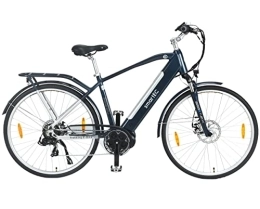 smartEC Fahrräder smartEC TrekX-MH E-Bike Trekking Herren 250W Mittelmotor Li-Ion-Akku 36V / 13Ah Elektrofahrrad 28 Zoll Reichweite 90km bis 25 km / h Trekking City Modelljahr 2023