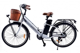 Speedrid Fahrräder Speedrid Elektrofahrrad Ebike Mountainbike, 26" Elektrisches Fahrrad mit 36V 10Ah Lithium-Batterie und Shimano 6-Gang(Weiß)