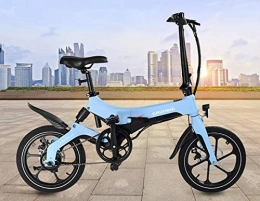 Sportmall Fahrräder Sportmall Elektrisches Fahrrad Faltbares E-Bike-Fahrrad fr Erwachsene mit Abnehmbarer Batterie 16-Zoll-Reifen, 3 Geschwindigkeitsmodi, Hchstgeschwindigkeit 25 km / h