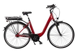 SPRICK Elektrofahrräder Sprick 28 Zoll City E Bike Elektro Fahrrad 7 Gang Mittelmotor Pedelec Continental Rot, 12350114-2206, 48cm