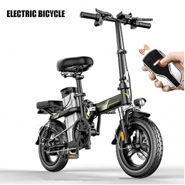StAuoPK Fahrräder StAuoPK Intelligente Folding Elektro-Fahrrad, 14-Zoll-48V25A 350W Mini elektrisches Fahrrad, Lithium-Batterie-Moped, Erwachsene Kleine Erzeugung Batterie Elektro-Auto, A